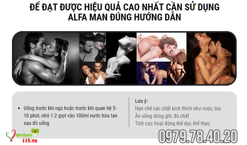 cách dùng alfa man