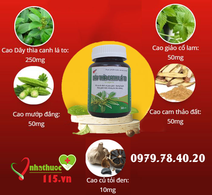thành phần dây thìa canh lá to