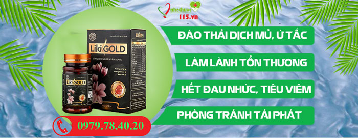 Công dụng Viên uống Liki Gold hỗ trợ điều trị viêm xoang