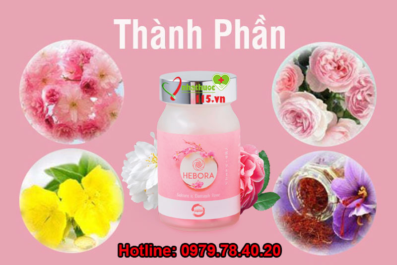 thành phần Hebora Sakura Damask Rose