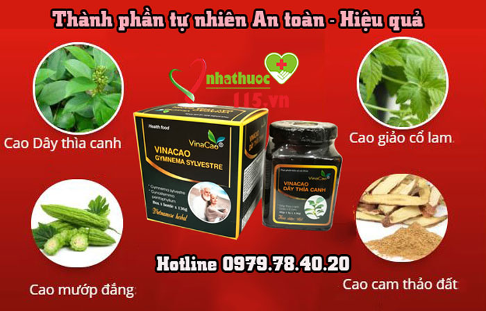 thành phần Dây thìa canh Vinacao