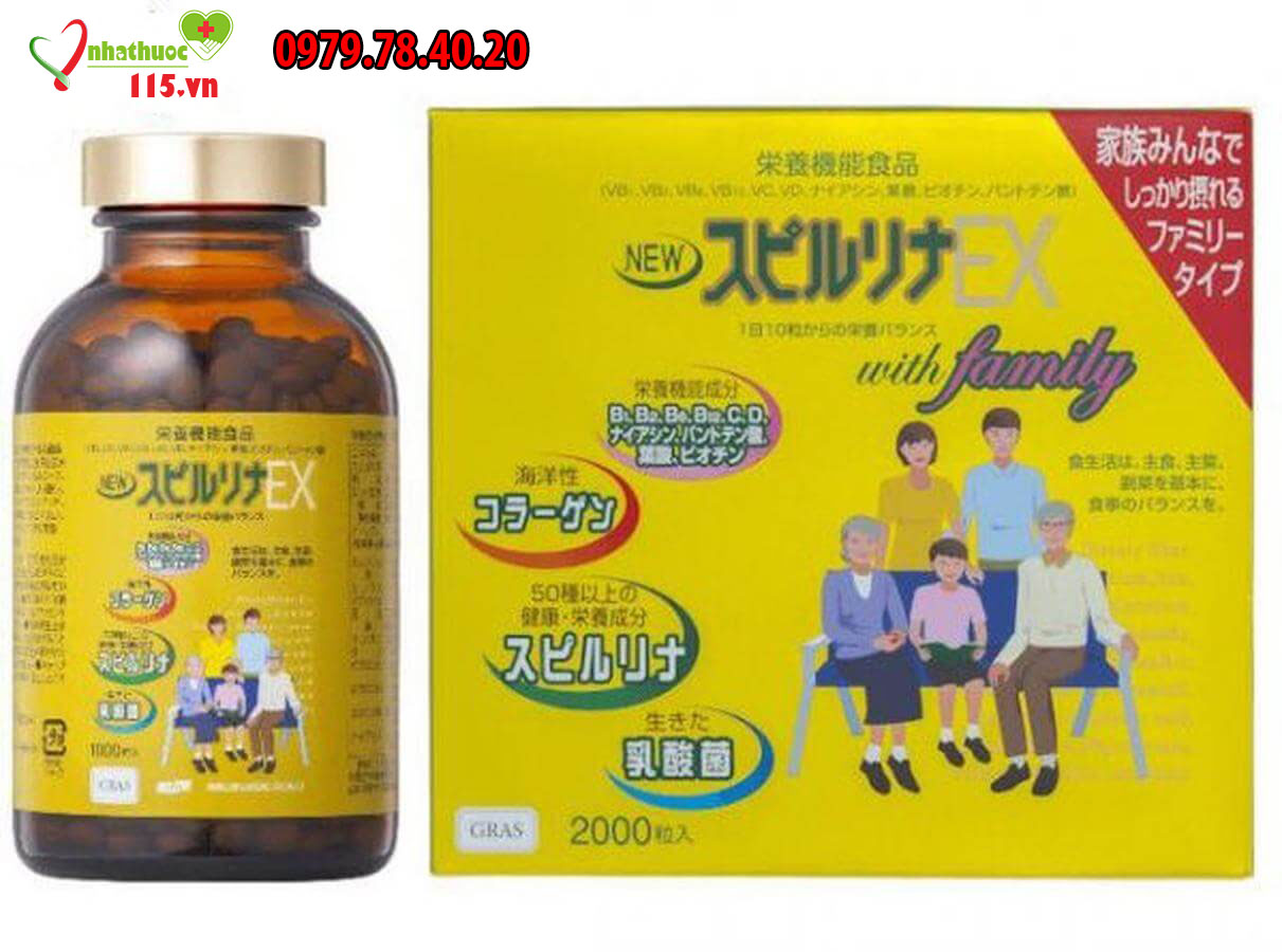 Tảo Vàng Spirulina EX tăng cường sức khỏe
