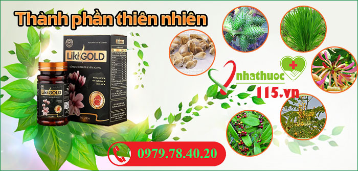 Thành phần Viên uống Liki Gold hỗ trợ điều trị viêm xoang