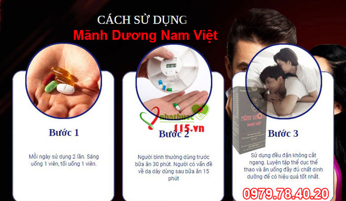 cách sử dụng mãnh dương nam việt
