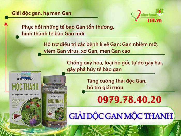 công dụng mộc thanh gan