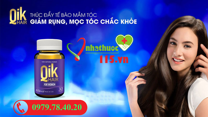 Viên uống kích thích mọc tóc Qik Hair for women
