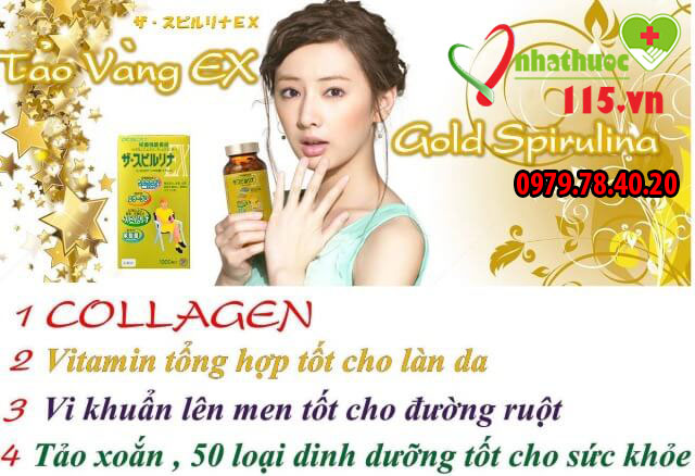 Công dụng Tảo Vàng spirulina Ex