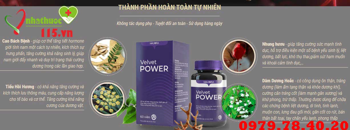 thành phần velvet power