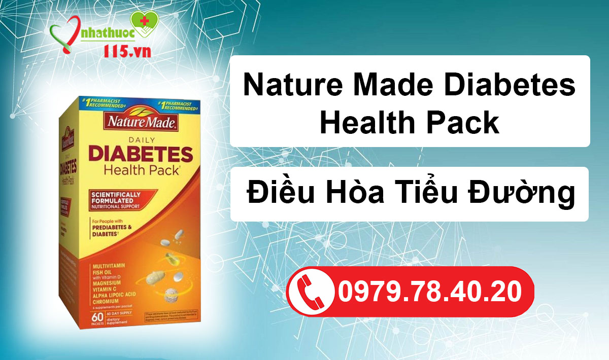 Viên uống nature made diabetes health pack
