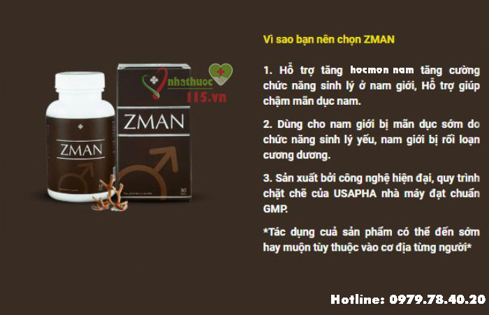 Công dụng Zman